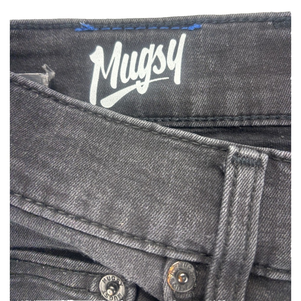 Mugsy Fulton's Jeans Mens Size 28x30 Dark Wash Slim Fit Stretch - Picture 8 of 15